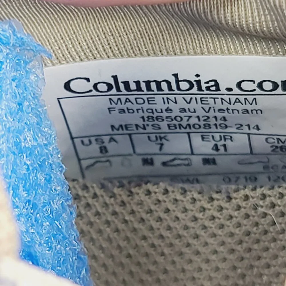 Columbia men tan